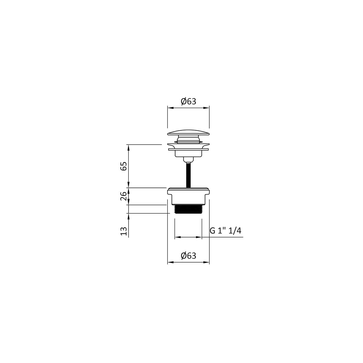 Echantillon d'image de l'accessoire : Bonde Black