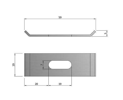 Clips fixation cuve sous plan inox - lot de 50