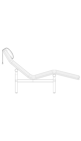 Stilt chaise lounge